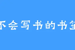 不会写书的书笙