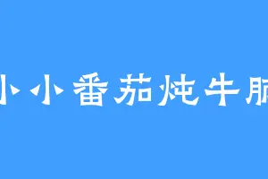 小小番茄炖牛腩