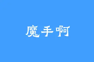 魔手啊