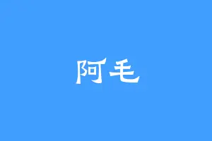阿毛