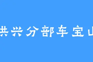 洪兴分部车宝山