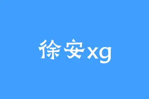 徐安xg
