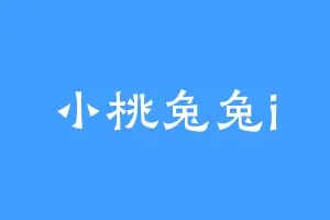 小桃兔兔i