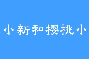 蜡笔小新和樱桃小丸子