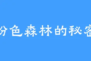 粉色森林的秘密