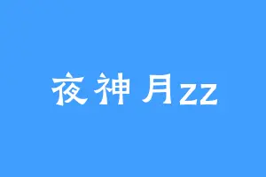 夜神月zz