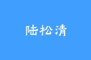 陆松清