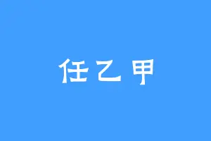 任乙甲