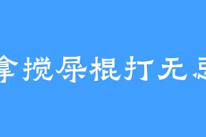 拿搅屎棍打无忌