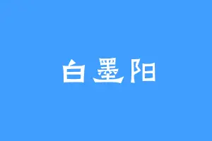 白墨阳