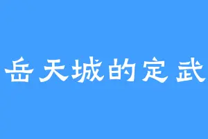 东岳天城的定武王