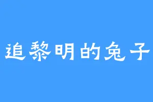 追黎明的兔子