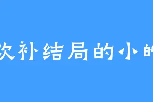 喜欢补结局的小皓月