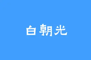 白朝光